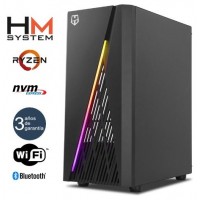 HM System Ryzen Frost C1 Gaming - Torre RGB - AMD en Huesoi